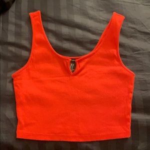 Notched Crop Tank
